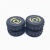 KingVal Replacement 2PCS Front + 2PCS Rear Wheel Tire Tyre RC Parts Compatible with WLtoys 144010 1/14 RC Car