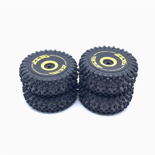 KingVal Replacement 2PCS Front + 2PCS Rear Wheel Tire Tyre RC Parts Compatible with WLtoys 144010 1/14 RC Car