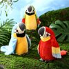 Motionchic 3 Pcs Talking Parrot Toy for Kids Repeat What You Say Talking Macaw Parrot Plush Interactive Stuffed Animal Parrot Toys for Kids Boys Girls Christmas Birthday Gifts Early Learning