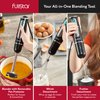 Immersion Blender, Hand Blender Electric, 3-in-1 Immersion Blender Handheld, 9-Speed, 500W Handheld Blender - Hand Blenders Immersion, Hand Mixer Electric Blenders for Kitchen, Smoothie Blender