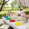 DURYGEN 80PCS Building Blocks Themed Birthday Party Decorations Building Bricks Tableware Party Paper Plates Napkins Building Block Dinnerware Set for Boys, Kid’s Birthday Party Decorations Serve 20