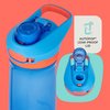 Contigo Jessie Kids Water Bottle with Leak-Proof Lid, 14oz Dishwasher-Safe Kids Water Bottle, Fits Most Cup Holders, 2-Pack Blue Poppy/Coral & Amethyst/Jade