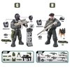 MEIEST SWAT Model Equipment Assembly Building Block Toys,8 PCS City Police Action Mini-Figures with Multiple Military Weapons Accessories,Party Favors Set