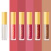 VERONNI 6 Colors Lip Tinted Stain Gloss Set,Hydrating Plumping Liquid Lipstick Set,Moisturizing Clear Lip Oil For Dry Lips,Nourishing Water Glossy Glass Lip Oil Gloss Lip Tint (6 Colors)