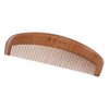 2Pcs Natural Peach Wood Comb, Wide Toothed Wooden Comb Handmade Anti-Static Comb Close Tooth Comb Pocket Sized Fine Tooth Detangling Hair Comb for Women Girls