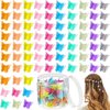 100 Pieces Butterfly Hair Clips Butterfly Clips for Hair 90s Girls Butterfly Clips Mini Hair Clips Butterfly with Box Mini Butterfly Clips Cute Clips Hair Accessories for Women (Jelly Color)