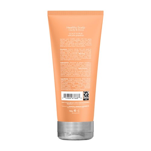 Healthy Scalp Clarify and Shine Scalp Scrub with Pink Grapefruit, for Exfoliating, Clarifying, Cleaner Hair, Hair Mask, Vitamin C