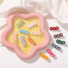 Baby Hair Clips -12Pcs Dasiy Barrettes Sets Fully Lined Hair Pins Bows Wrapped by Cloth Hair Accessories for Baby Girls Infants Toddler Kids