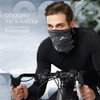 LANVODO UV Protection Neck Gaiter, Adjustable Cooling Neck Gaiter for Men and Women, Dust Mask Bandana for Outdoor Running, Hiking, Cycling (3 Packs -Black+Grey+White)