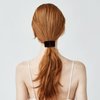 KALLORY Women's French Barrettes - 4Pcs Semi Circle Metal Hair Clips and Ponytail Holders
