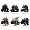 DINOBROS Dinosaur Toy Pull Back Cars 6 Pack Dinosaur Boy Toys Age 3,4,5,6,7 Dino T-Rex Games