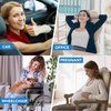 Lumbar Support Pillow: Memory Foam Lumbar Pillow for Lower Back Pain Relief - Car Back Cushion for Driving - Lumbar Support for Car-Office Chair, Wheelchair - Black