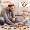Restroma 40 Pieces Mini Construction Vehicles Bulk Pull Back Construction Trucks Engineering Vehicles Small Construction Toys for Kids Construction Party Favors, 12 Styles