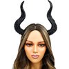 BEYOND MASQUERADE B Black Dragon Horns Maleficent Horns Headband Devil Animal Antler Women Halloween Costume Headdress Headpiece Maleficent Headband