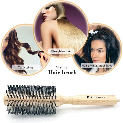 Hair Brush - Professional Round Brush For Drying - Increase Volume And Shine - Precise Hair styling And Salon Hair Drying Essential Tools(Middle)
