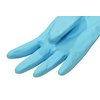 2 PAIRS Household Gloves Latex Free Cleaning Gloves with Soft Lining Long Cuff 15" & Grip, Medum, Pink/Blue