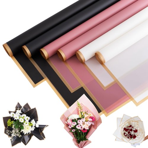 NEATLY Flower Wrapping Paper, Bouquet Wrapping Paper, Floral Wrapping Paper, 24 Sheets, Papel Para Ramos De Flores, Flower Bouquet Wrapping Paper, Flower Paper Wrap, Floral Paper
