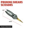 Piranha Pruner Trimming Scissors Garden Shears, Plant Trimmers, Gardening Hand Tools, Straight Titanium Blade
