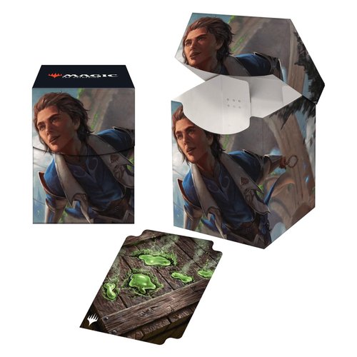 Ultra Pro - MTG Murders at Karlov Manor 100+ Deck Box Kellan, Inquisitive Prodigy for Magic: The Gathering - Sleeved MTG cards, Sized to Fit Standard Size Cards