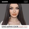Gerard Cosmetics Color Your Smile Lip Gloss Salmon | Super Pigmented Peach Lip Gloss with LED Light and Mirror | Shiny Finish | Hydrating Liquid Peach Lipstick | Cruelty Free and Made in USA