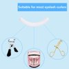 24 Pcs Curler Refill Eyelash Curler Refill Pads Silicone Rubber Soft Curler Replacement Refills Pads for Universal Eyelash Curler (White)
