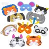 Rhode Island Novelty 1 Dozen 7 Inch - 13 Inch Dress Up Foam Animal Masks