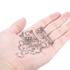 58PCS Body Piercing Kit Surgical Steel 14G 16G BCR CBR Labret Lip Rings Cartilage Daith Earrings Belly Button Rings Nose Septum Piercing Jewelry Needles Gloves Clamps Tools