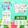 EMOME 270 Styles Easter Glitter Tattoos for Kids, Glitter Easter Temporary Tattoos Stickers for Basket Stuffers Goodie Kids, Easter Egg Fillers Party Supplies Favors (28 Sheets)
