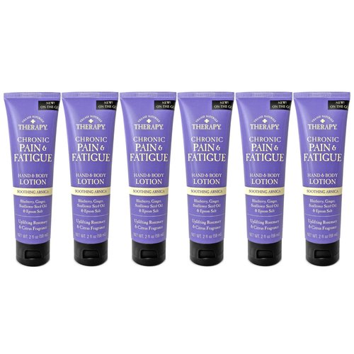 Village Naturals Therapy, Chronic Pain & Fatigue Hand & Body Lotion, 2 fl oz, Pack of 6