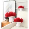 Hynbase 3D Plush Mushrooms Cute Stuffed Pillows Sofa Car and Bed Cushions Lovely Throw Pillow Cool Mushroom (15.7")