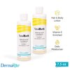 DermaRite TotalBath Skin and Hair Cleanser - 7.5 Oz - Full Body Shampoo and Body Wash Moisturizing Lotion - Enriched with Vitamin E - Ideal for Sensitive Skin, Rinse Free