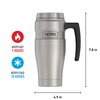 THERMOS Stainless King Vacuum-Insulated Travel Mug, 16 Ounce, Matte Steel