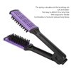 Clamp Hair Brush,Clamp Brush,Clamp Brush for Straightening Hair,Double Sided Hair Brush,Anti Static Artificial Bristle Splint Flat Brush with Ergonomic Handle for Home, Clamp Hair Brush Clamp bru