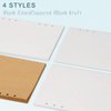 A5 Refill Paper, [3 Pack] Toplive 100GSM Thick Refillable Paper 6 Hole Filler Inserts Loose Leaf Paper 135 Sheets (270 Pages) for 6 Ring Binder Journal Notebook-Kraft Paper