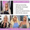 werkueen 613 Lace Front Wig Human Hair 13x6 Blonde Lace Front Wigs Human Hair Straight 613 HD Lace Frontal Wig 180% Density Glueless Blonde Wig Human Hair Pre Plucked With Baby Hair (18Inch)