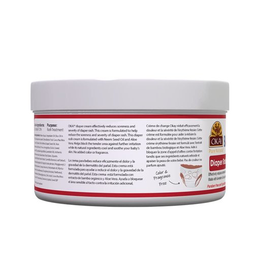 OKAY | Baby Diaper Rash Cream | For All Skin Types | Protect, Soothe, Cool | With Lavender Oil, Aloe, Grapefruit and Calendula Extracts | Sulfate, Silicone & Paraben Free | 7 oz