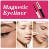 Magnetic Lashes with Applicator & Magnetic Eyeliner Kit - FEITA Reusable 3D 5D Magnetic Eyelashes Pack with 1 Tweezers & Upgraded 4 Tubes Magnetic Eyeliner, No Glue (15 Packs)