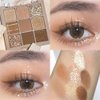 JIMYAUQIN Blooming Your Own Beauty Eye Shadow Palette, 9 Shades (Latte Cashmere)