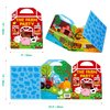 Reusable Sticker Book, 35 Farm Animal Static Stickers Waterproof Animals & Insects Decals Matching Game Activity Books Educational Learning Toys for Toddlers Girls Boys Preschooler
