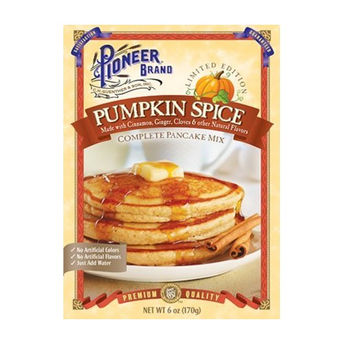 Pioneer Brand Limited Edition Pumpkin Spice Pancake Mix 6 oz (Pack of 2)
