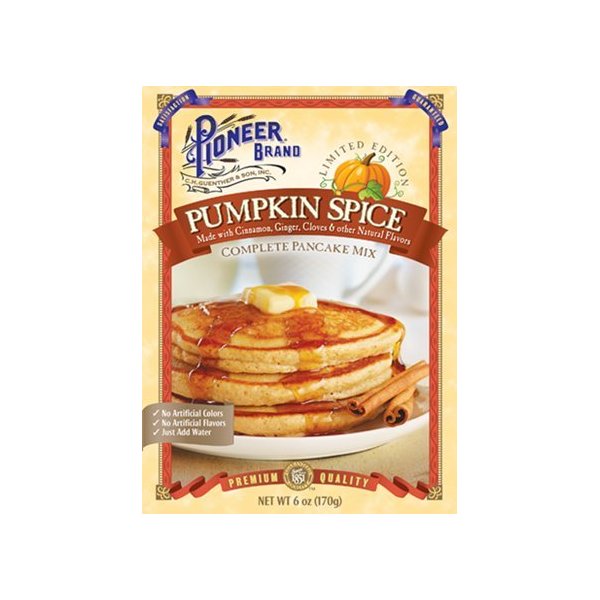 Pioneer Brand Limited Edition Pumpkin Spice Pancake Mix 6 oz (Pack of 2)