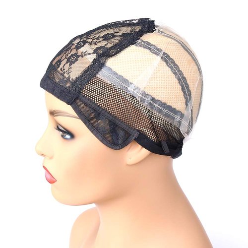 BTWTRY Weaving Cap for Making Wig with Adjustable Strap Dissolved Paper Wig Cap for Women Girls B...