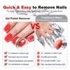 LOUINSTIC Gel Nail Polish Remover - Gel Polish Remover Kit with Cuticle Oil & Latex Tape & Colored Peel Off Manicure Tools, Gel Remover for Nails 2-5 Minutes, No Soaking,Wrapping