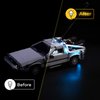 YEABRICKS LED Light Kit for Lego - Creator Expert Back to The Future Time Machine Building Blocks Model, LED Light Set Compatible with 10300(Lego Set NOT Included)