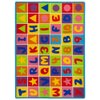 Pro Rugs PR’s Kids/Baby Room Area Rug. Letters and Numbers with Vibrant Colors and Shapes (5 Ft X 7 Ft)