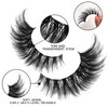 BLUPLE Cat Eye Lashes Natural Volume Lashes Eye Fluffy False Eyelashes Wispy Mink Lashes that Look Like Extensions Fox Eye Lashes 7 Pairs