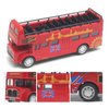 CORPER TOYS Bus Toys Die Cast Metal Toy Cars Pull Back School Bus Double Decker London Vehicles Friction Powered City Sightseeing Tour Bus Play Vehicle Toy Set for Kids 4 Pack