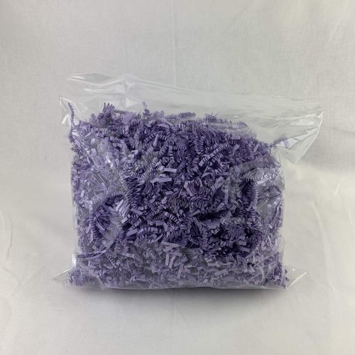 Worlds 8OZ Crinkle Cut Paper Shred Filler for Gift Wrapping, Birthday,Weddings, Gift Box Basket Filler Decor, Lavender