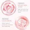 Rose Day Face Cream with Natural Rose Oil, Rose Moisturizing Cream with Hyaluronic Acid, Moisturizing and firming Face Cream, Rose Water Revitalizing Day Cream, Face Moisturizer for dry skin