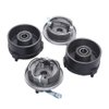 KONKENIE Left & Right Brake Drum Assembly Front Brake Drum Housing Wheel Hub with Brake Fit For 50cc 70cc 90cc 110cc 125cc ATV Quad 4 Wheeler Go Kart Dune Buggy